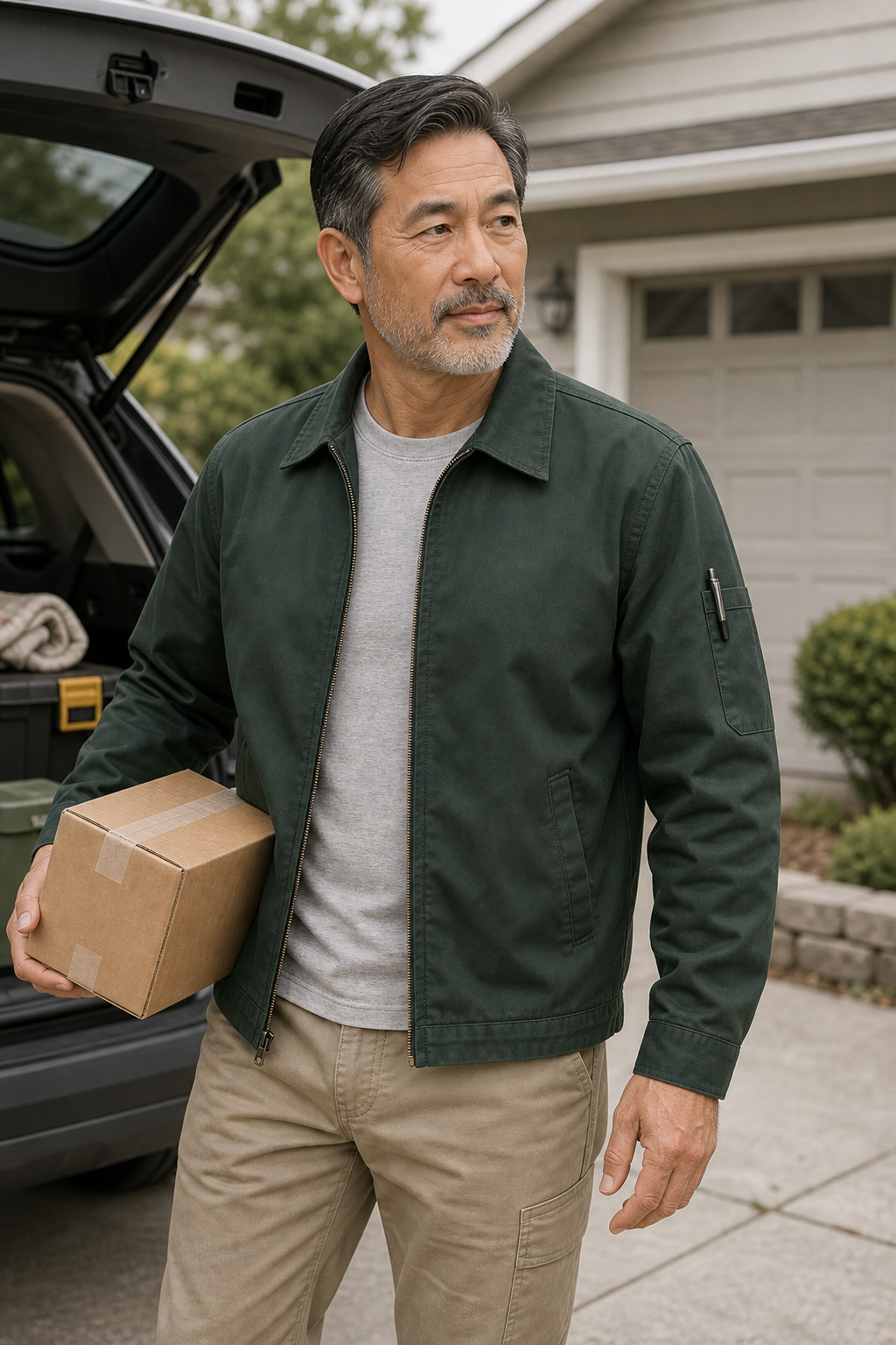 Men's Lightweight Zip-Front Work Jackets