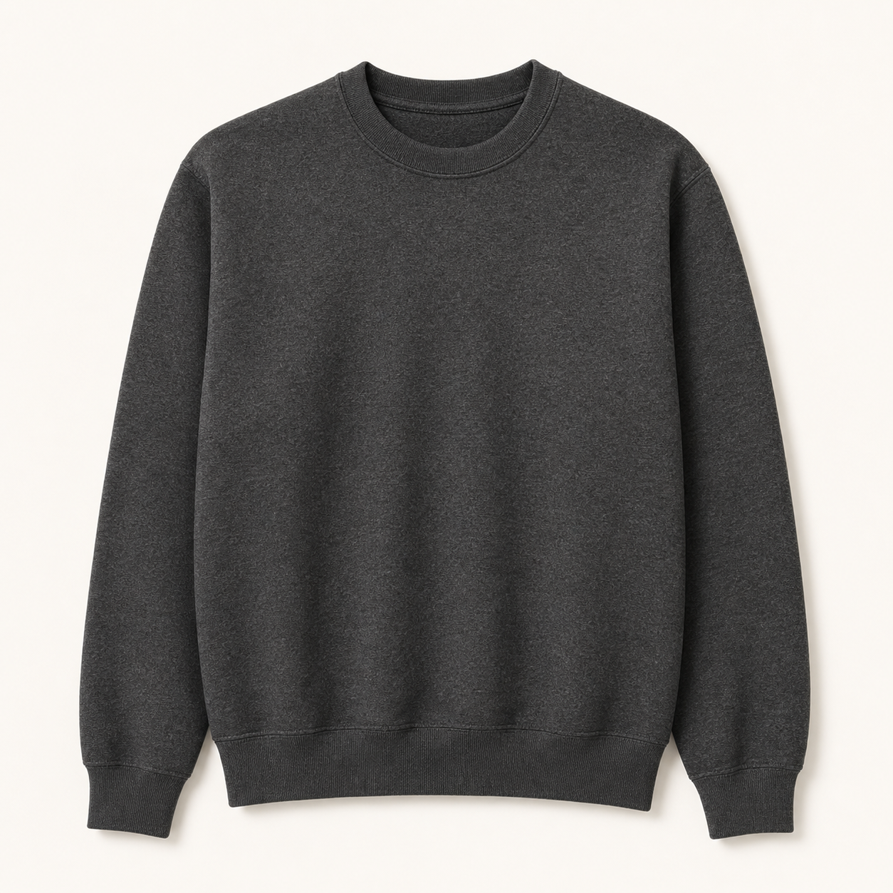 Charcoal Heather - Men's Basic Fleece Crewneck Sweatshirts