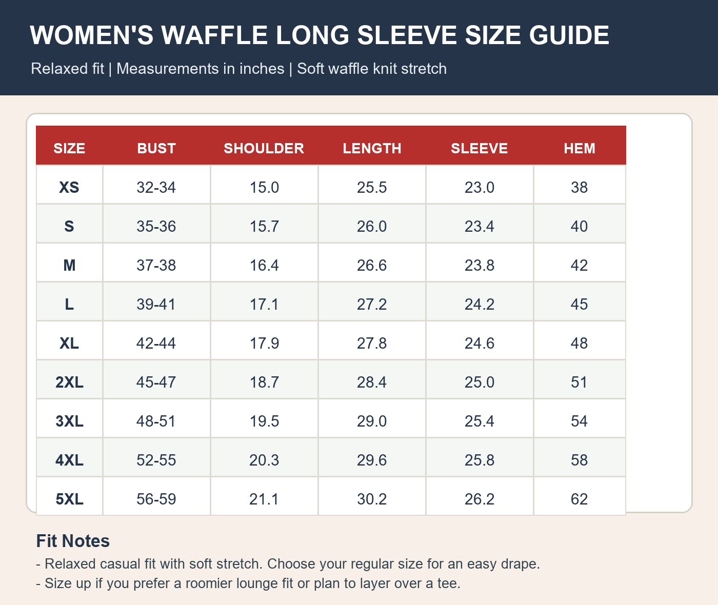 Women's Americana Waffle Knit Long Sleeve Graphic Shirts