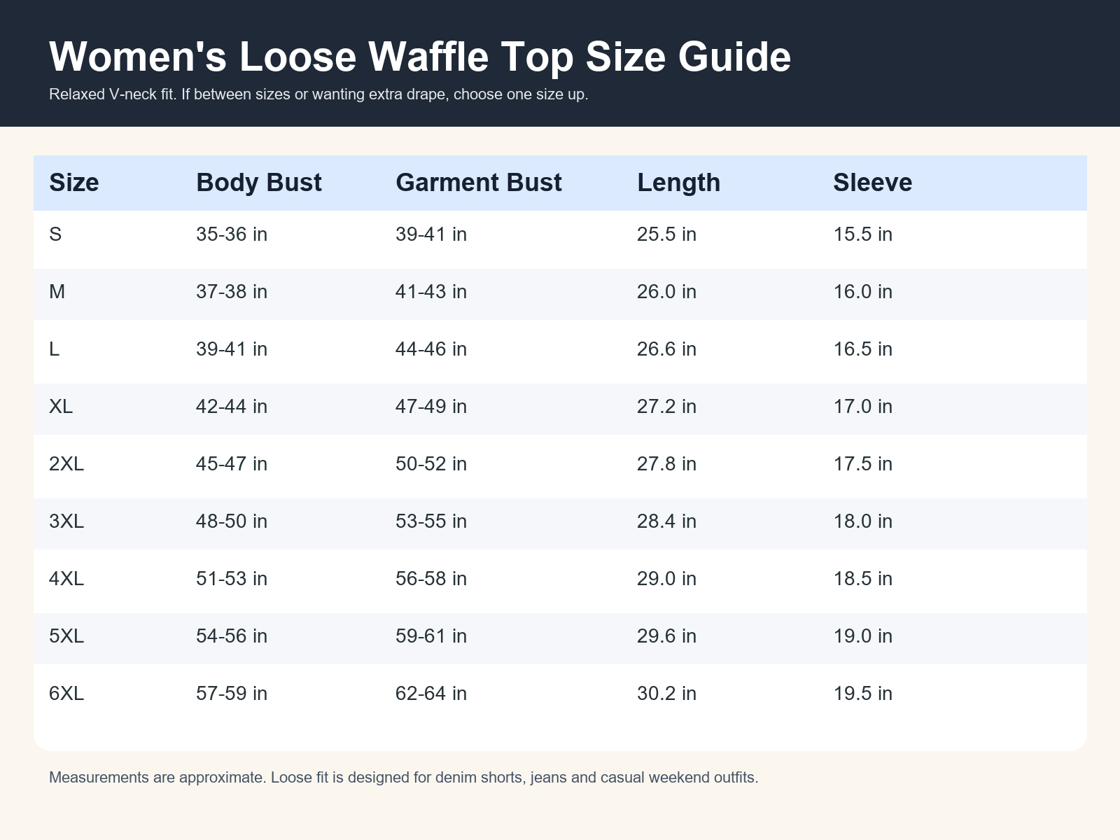 Women's Americana-Inspired Waffle V-Neck Rolled Sleeve Tops