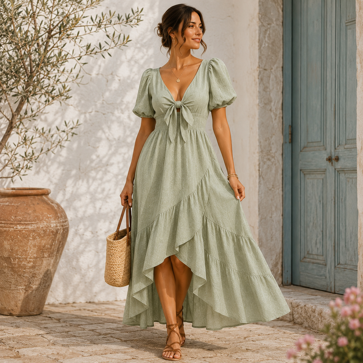 LUMIÈRE COASTAL DRESS—lightweight, flattering, and timeless.