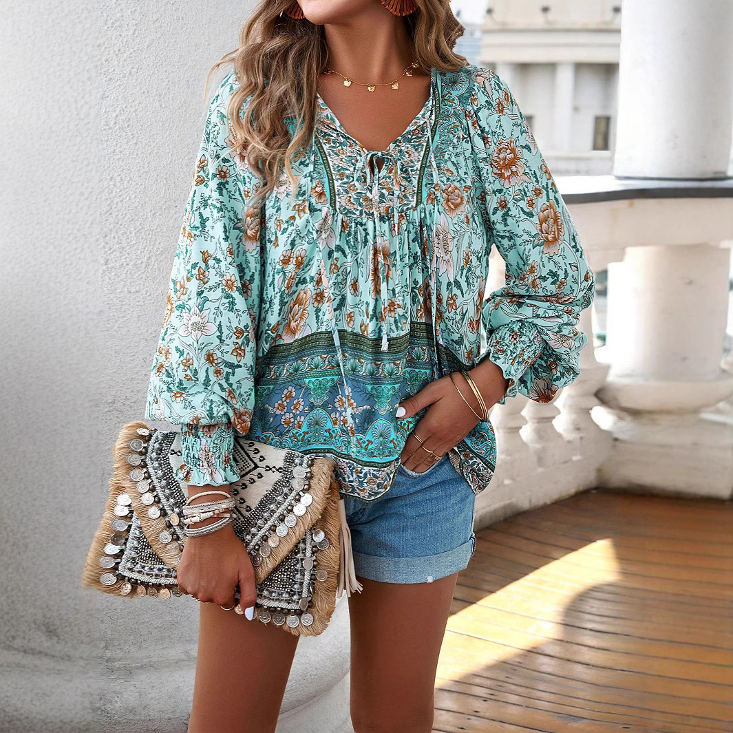 Elegant Floral Women's Blouse
