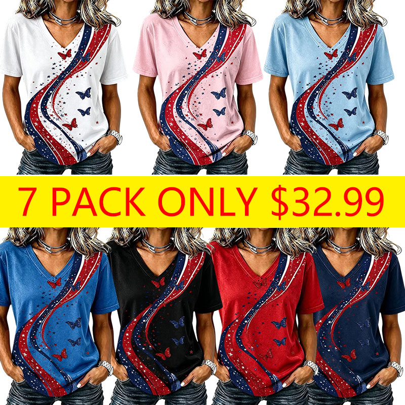 Women's Casual Retro Print T-Shirt