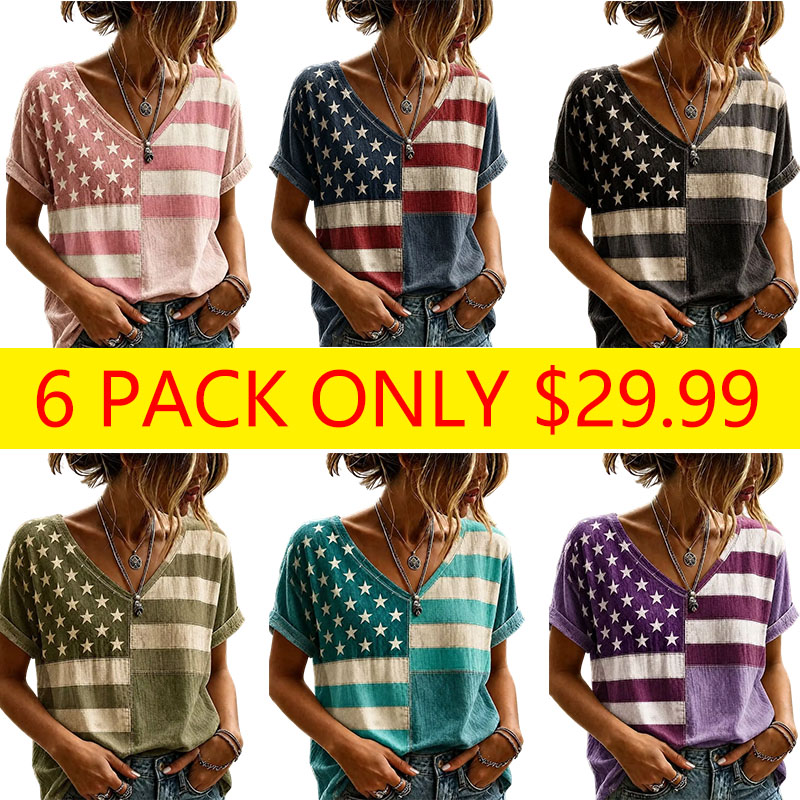 Women's Casual Retro Print T-Shirt