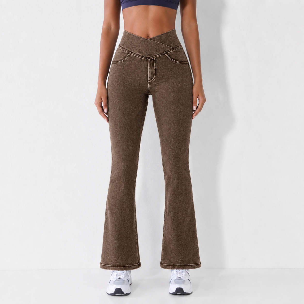 Women's High-Waisted Flared Jeans