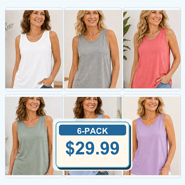 Loose Round-Neck Sleeveless Tanks for Women