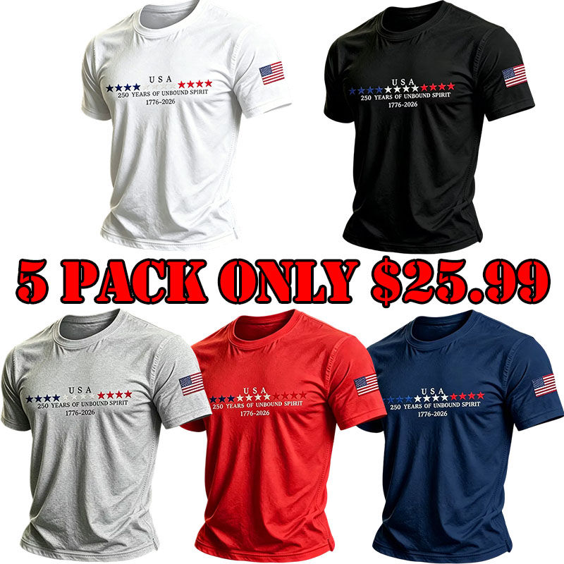 🇺🇸 Celebrate America’s 250th Anniversary in Style  - Patriotic USA Performance Shirt