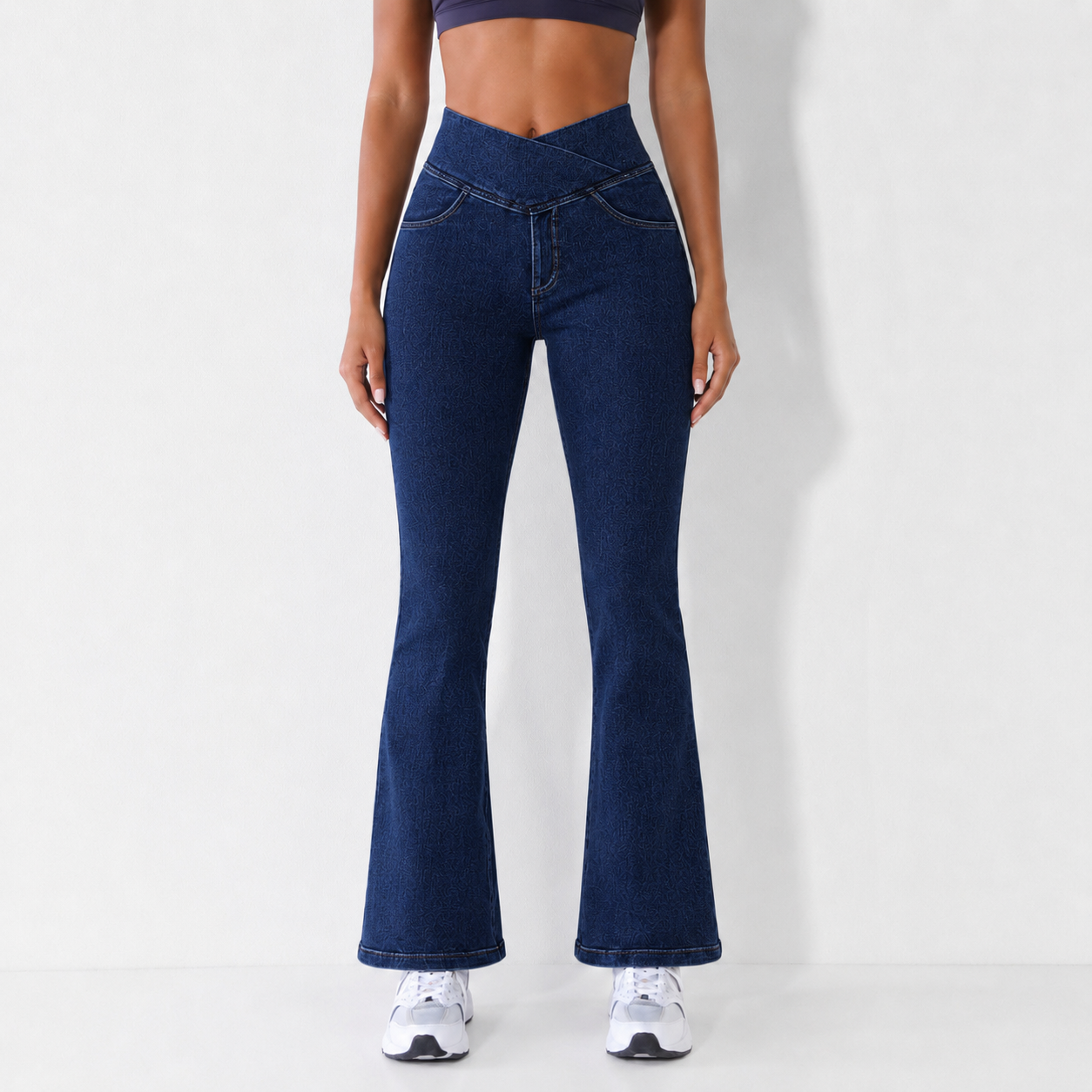 Women's High-Waisted Flared Jeans