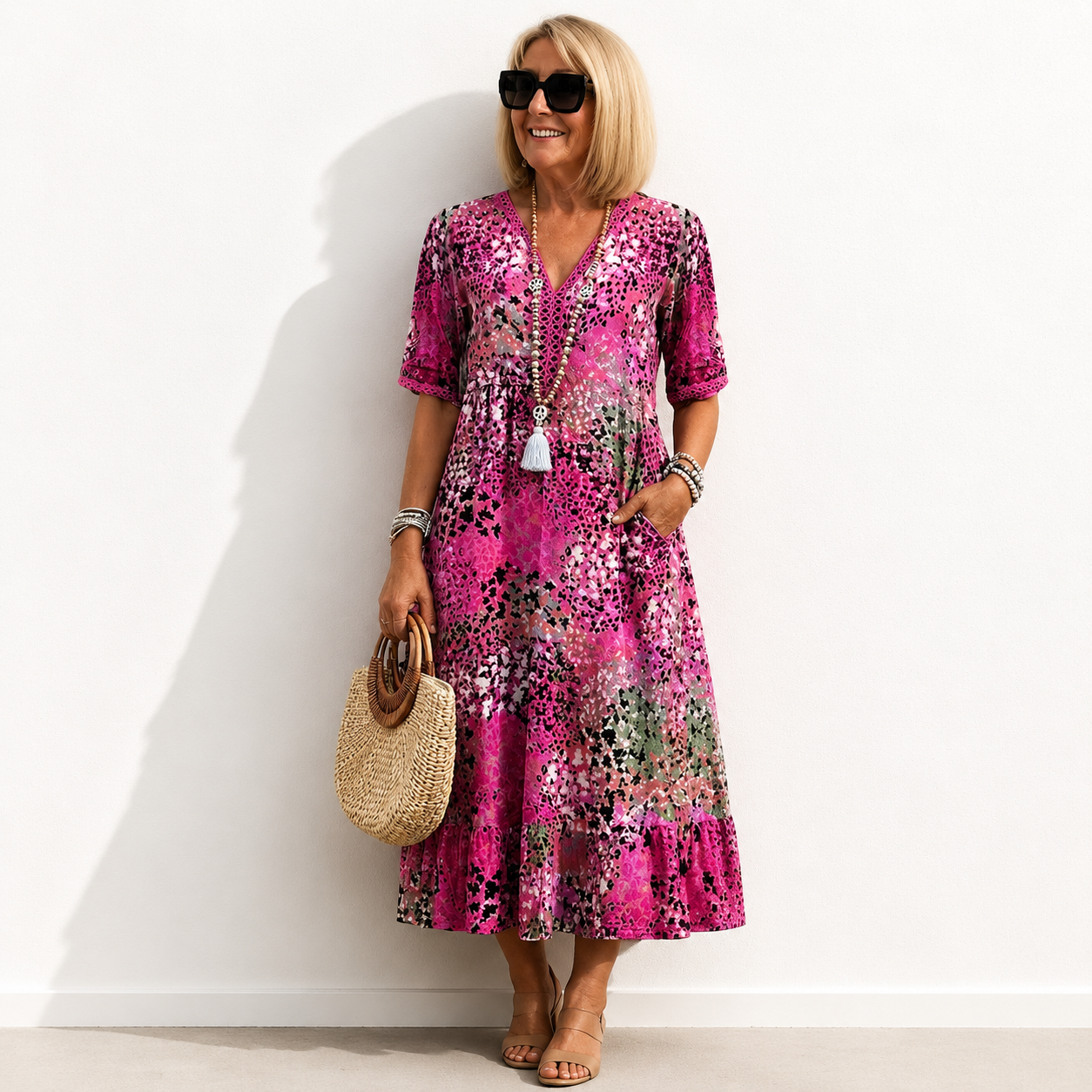 Short Sleeve Summer Dress