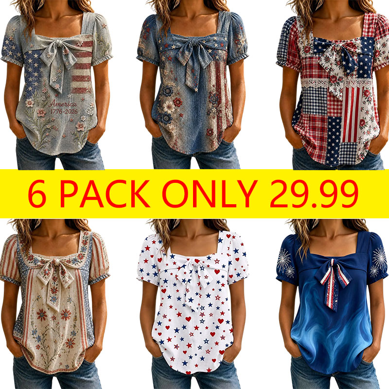 Women's Casual Retro Print T-Shirt