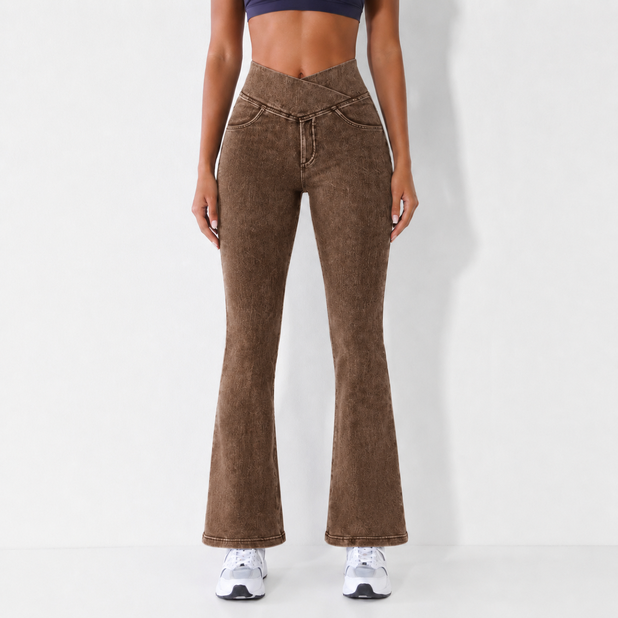 Women's High-Waisted Flared Jeans