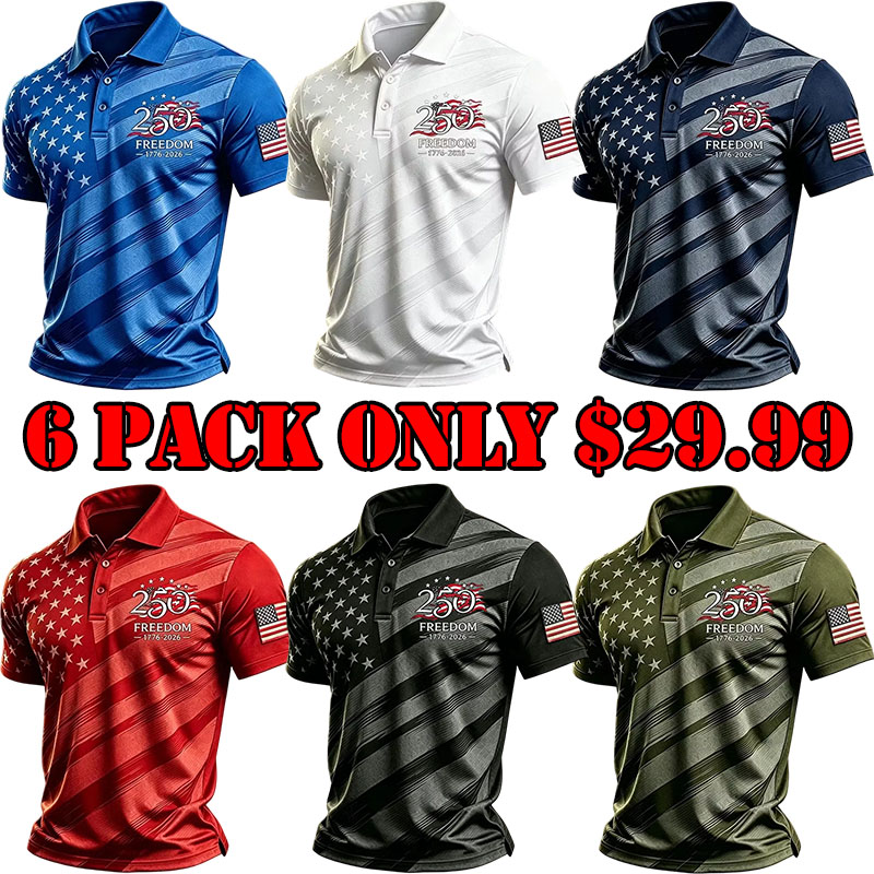 🇺🇸 Celebrate America’s 250th Anniversary in Style  - Patriotic USA Performance Shirt