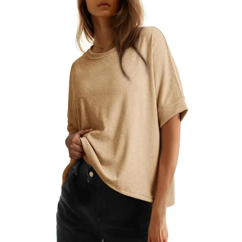 Dokotoo Women's Tops for Women 2026 Loose Oversized Basic Tee Comfortable Soft Fabric Flattering Fit - Womenswear