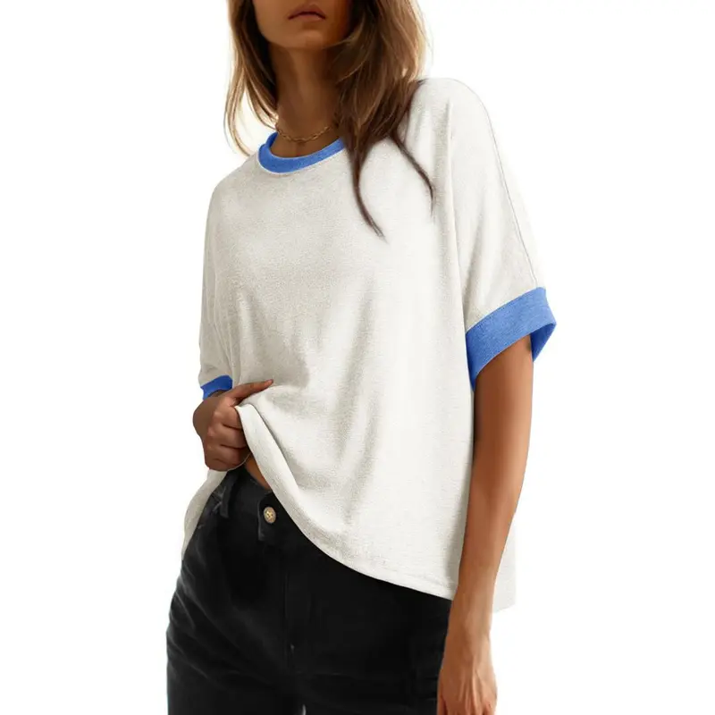 Dokotoo Women's Tops for Women 2026 Loose Oversized Basic Tee Comfortable Soft Fabric Flattering Fit - Womenswear
