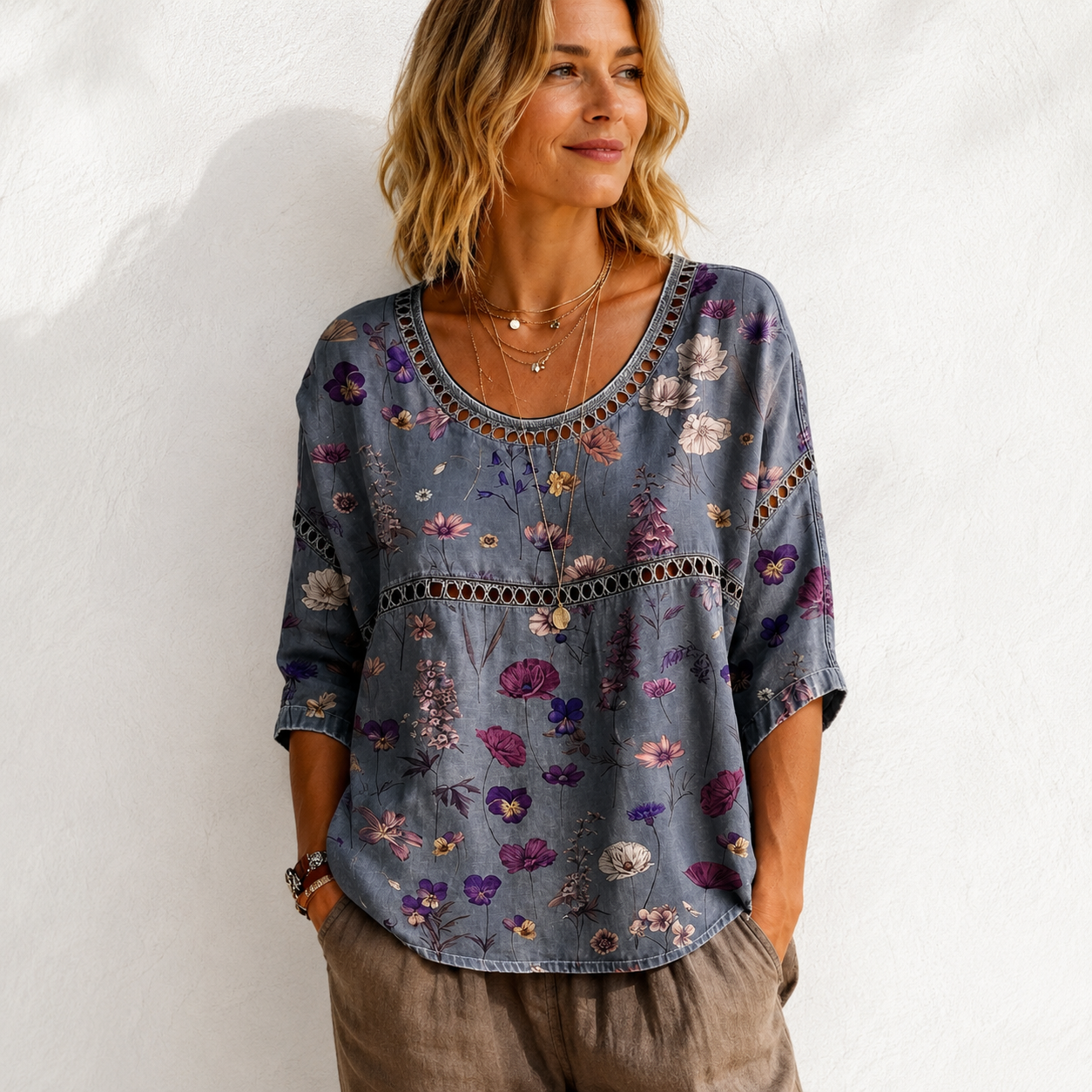 New Arrivals🔥 Women's Vintage Abstrct Casual Loose Blouse Shirt