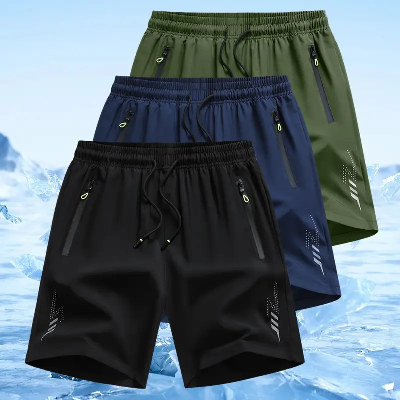 Lightweight Casual Comfy Shorts - Soft Elastic Breathable Fabric, Adjustable Drawstring Elastic Waist, Side Pockets, Regular Fit - Gym Clothing for Running, Outdoor Sports - Mensfashion Athletic Workout Gear,summervibes
