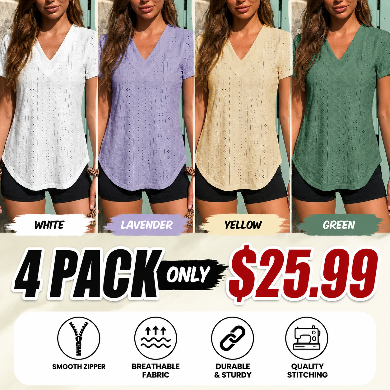 Women's mesh top with V-neck long dress shirt T-shirt
