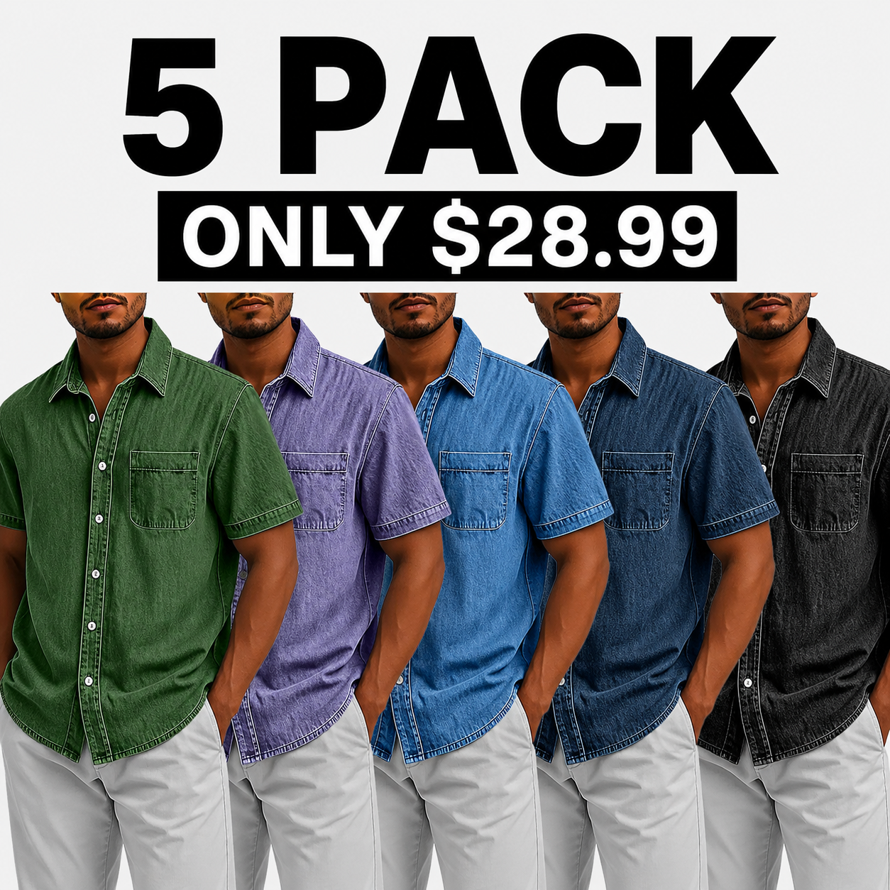 Men's Casual Button-Down Shirt 