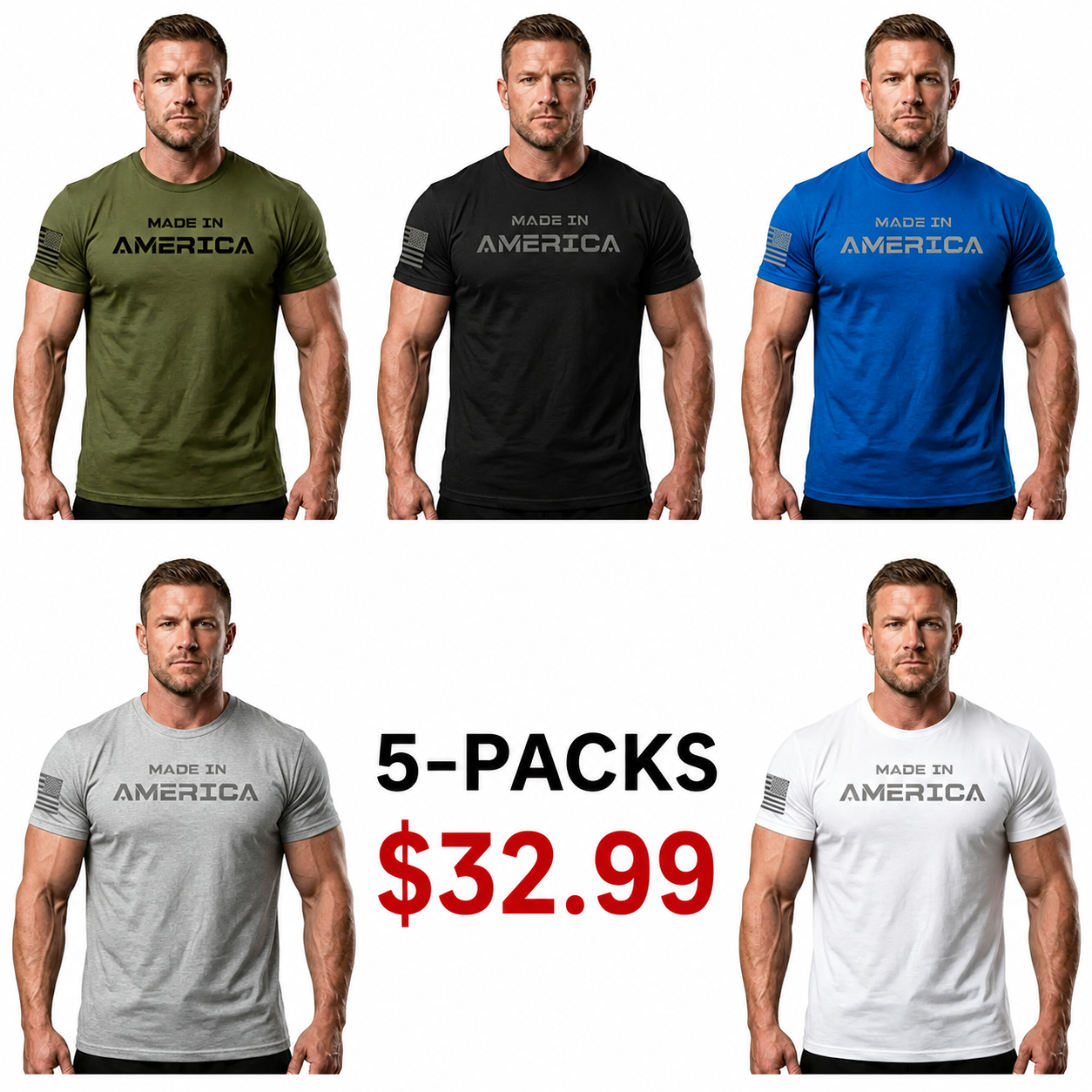 🔥50% OFF🔥Men's crew-neck T-shirt with an athletic fit