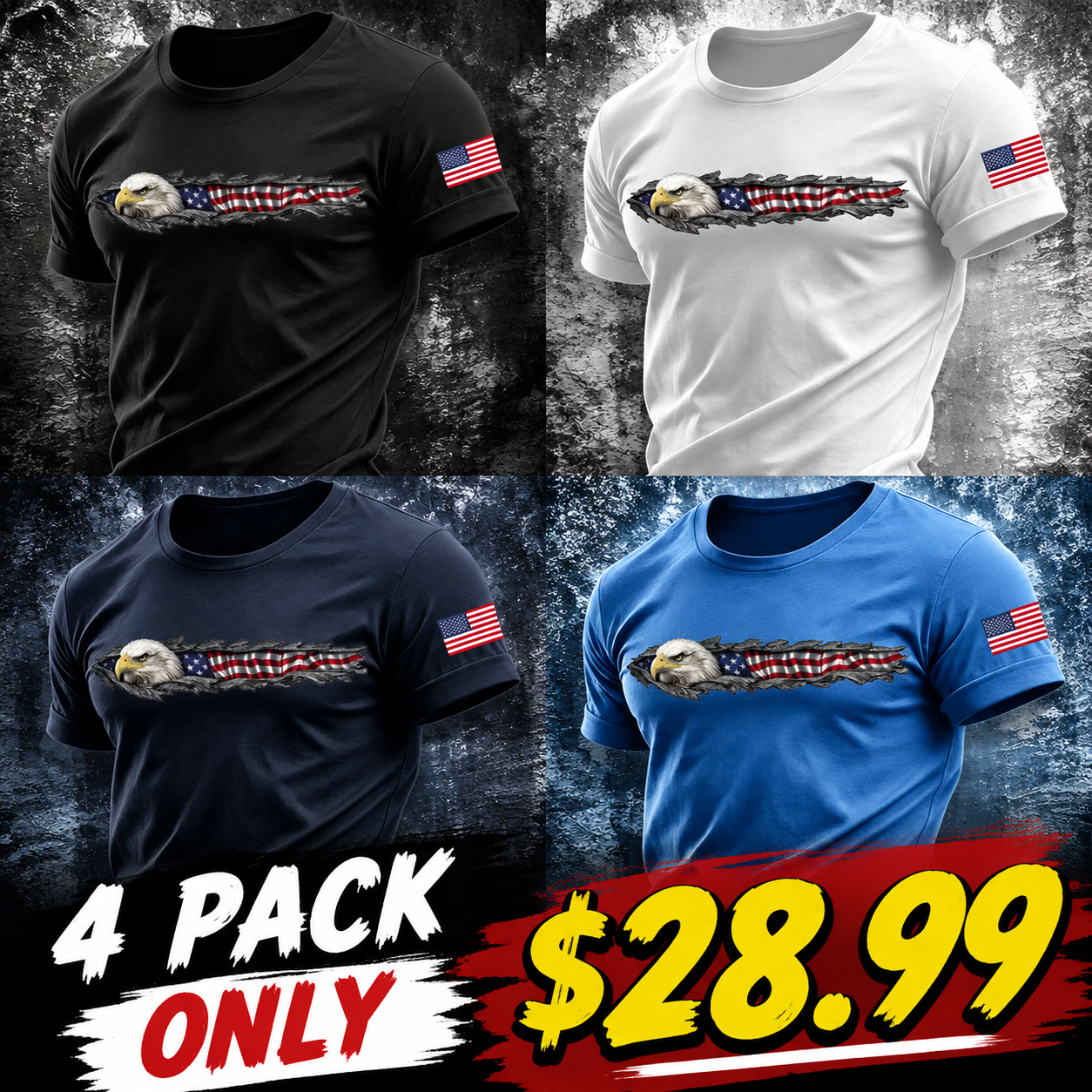 American Patriot Casual Short-Sleeve Shirt