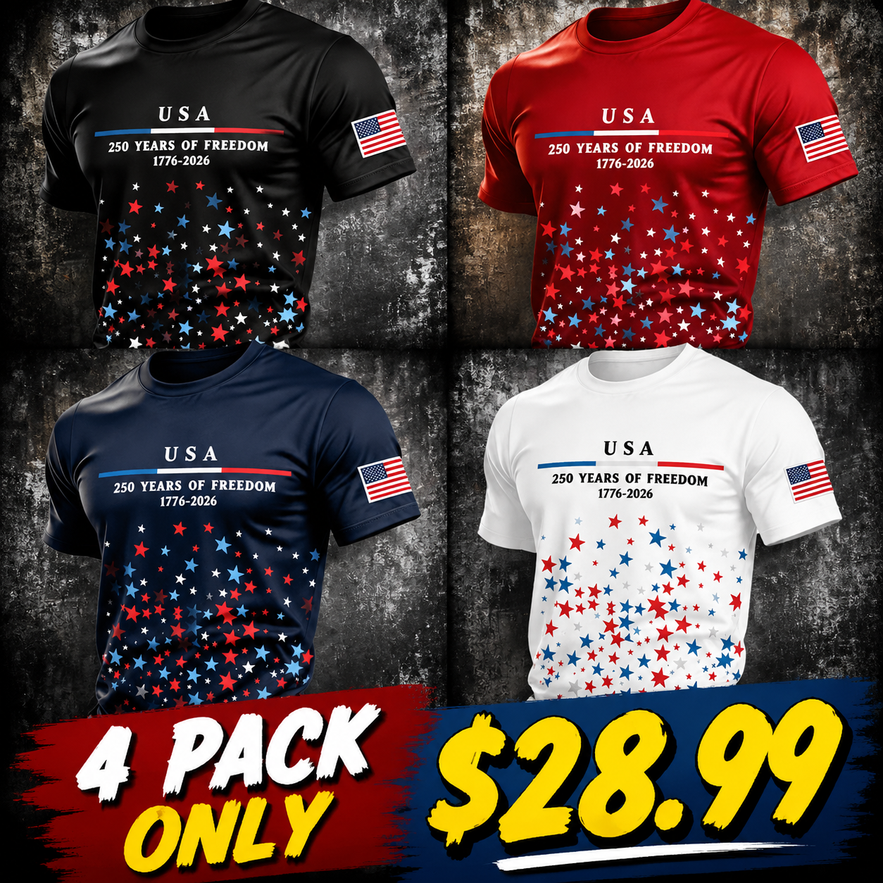 American Patriot Casual Short-Sleeve Shirt