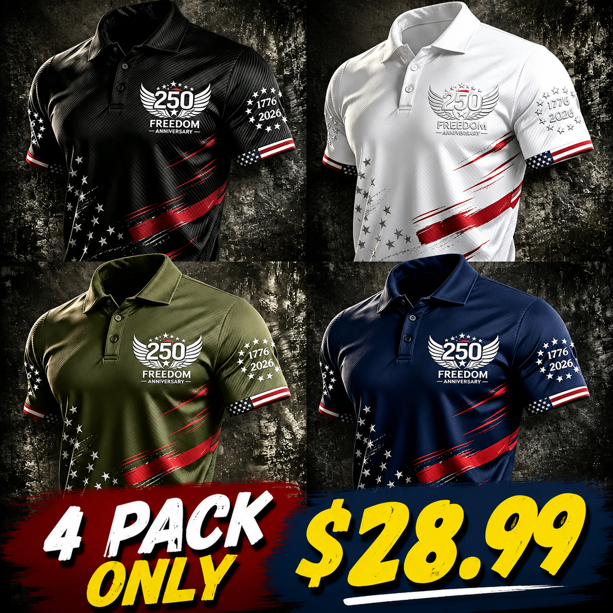 American Patriot Casual Short-Sleeve Shirt