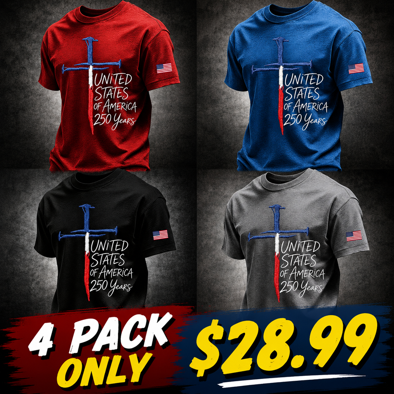 American Patriot Casual Short-Sleeve Shirt