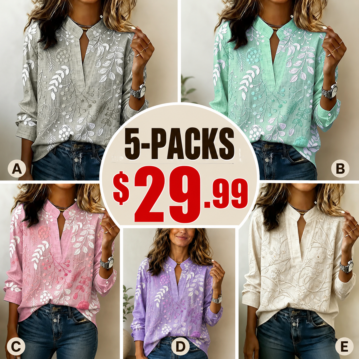 Brielle - Soft-Touch Blouse