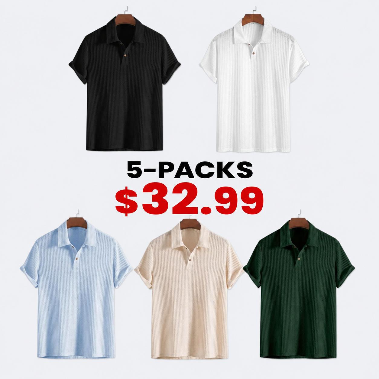 Men's Lightweight Knit Polo Shirt