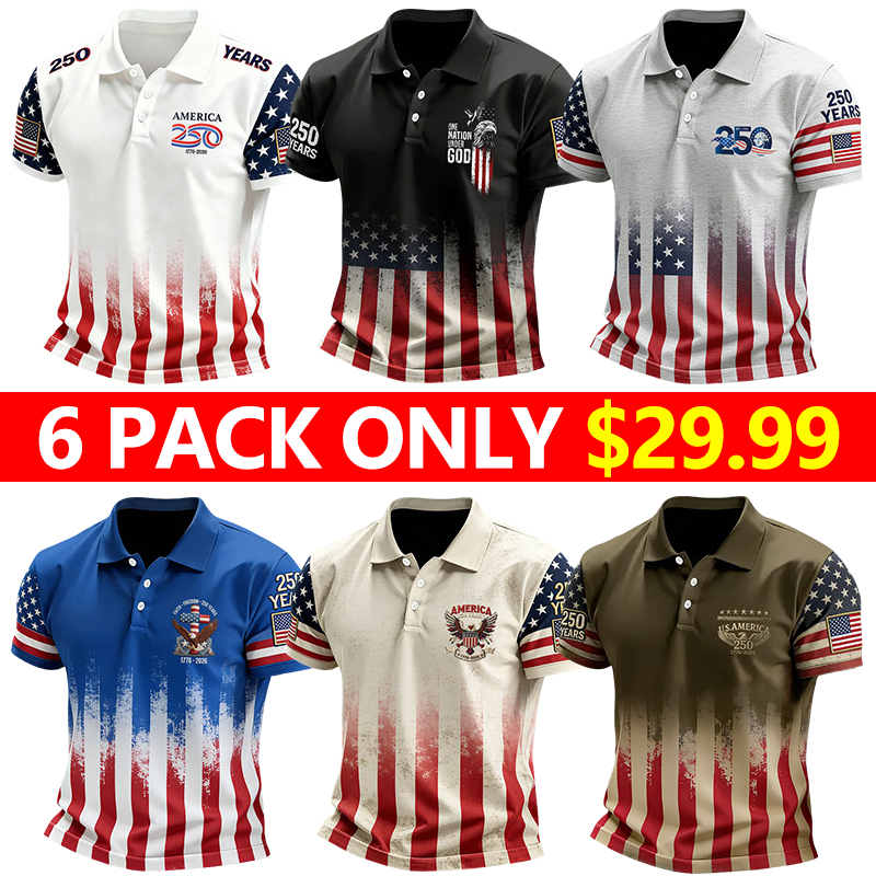 🇺🇸 Celebrate America’s 250th Anniversary in Style  - Patriotic USA Performance Shirt