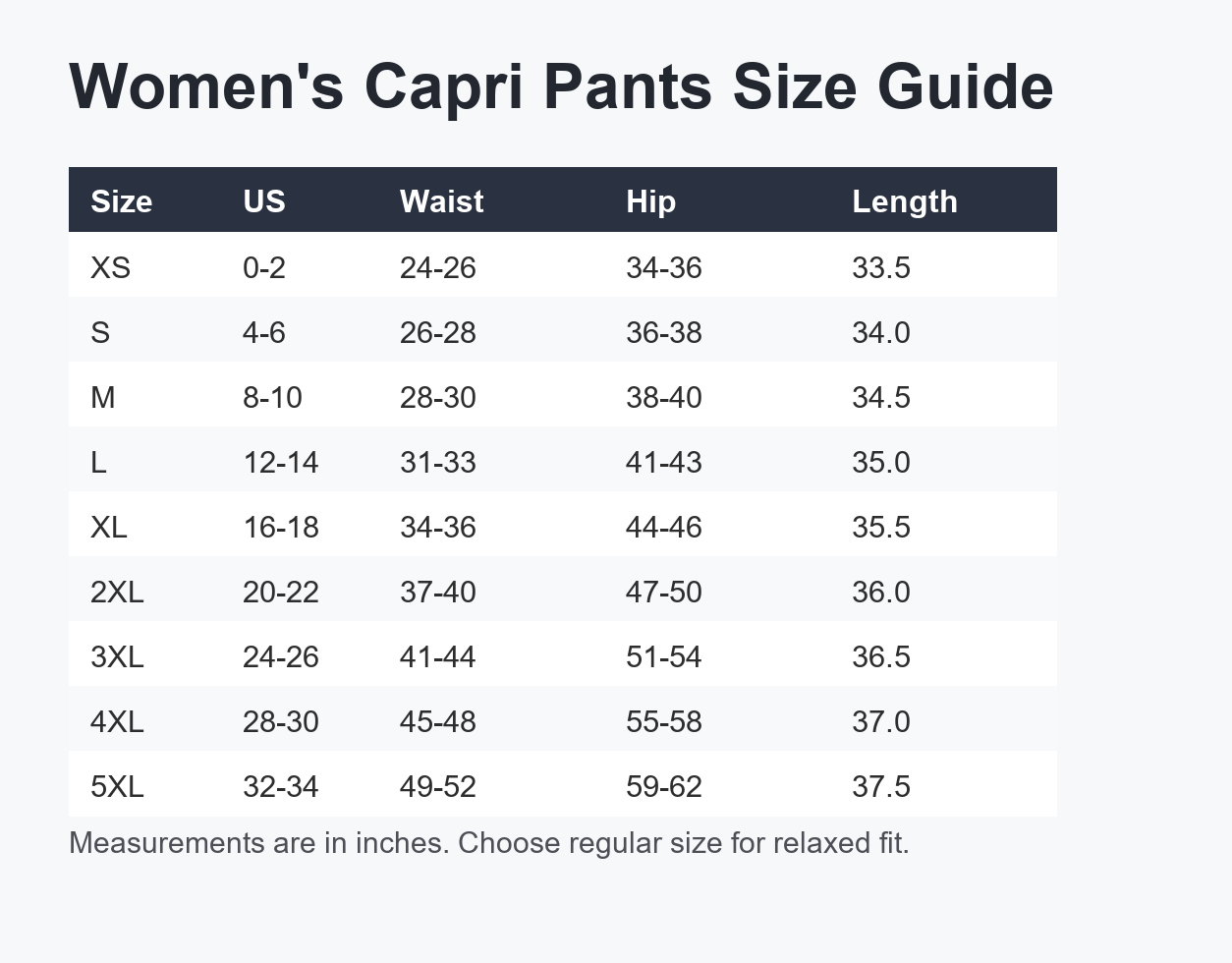 Women's Elastic Waist Cuffed Capri Pants