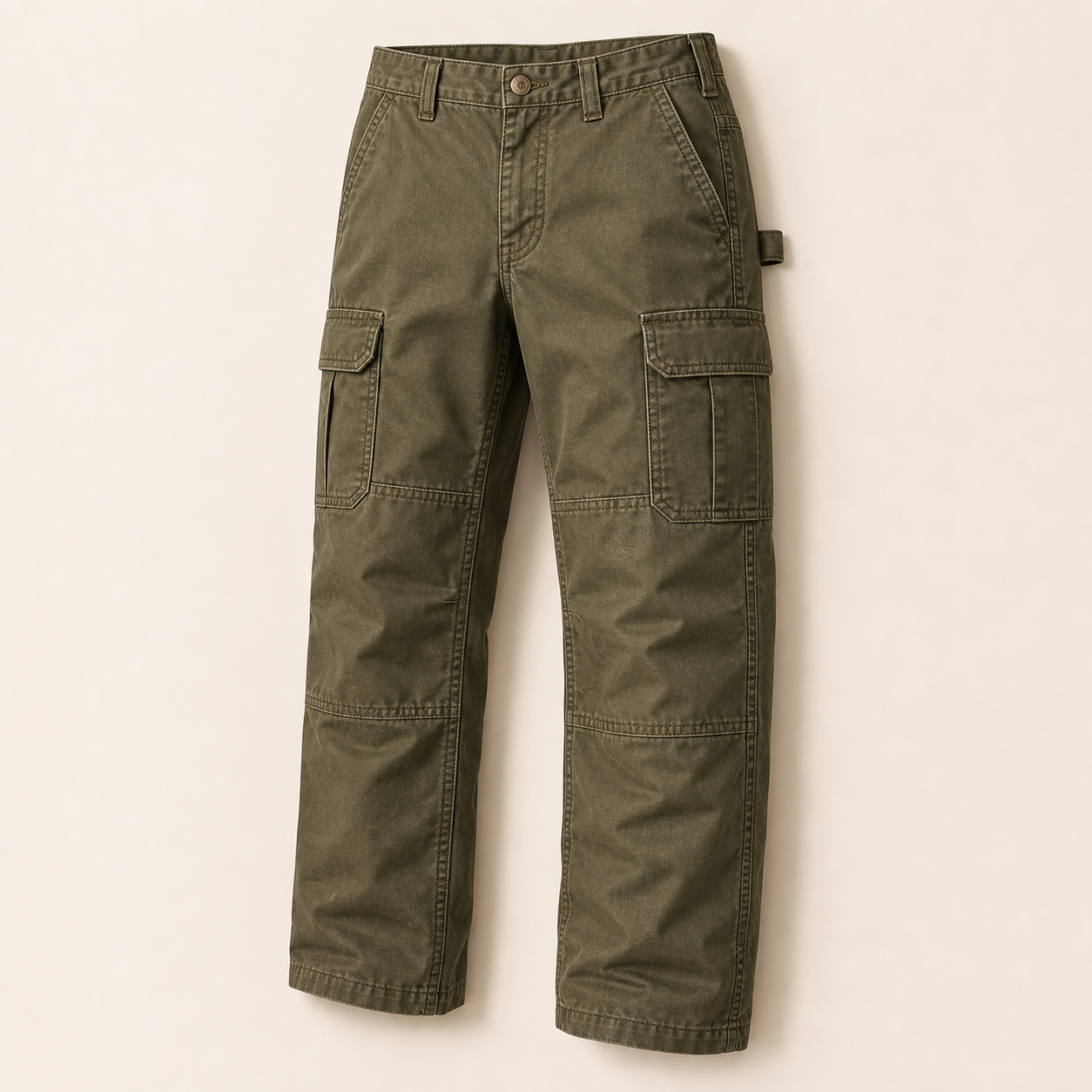Men's Ripstop Double-Front Cargo Work Pants
