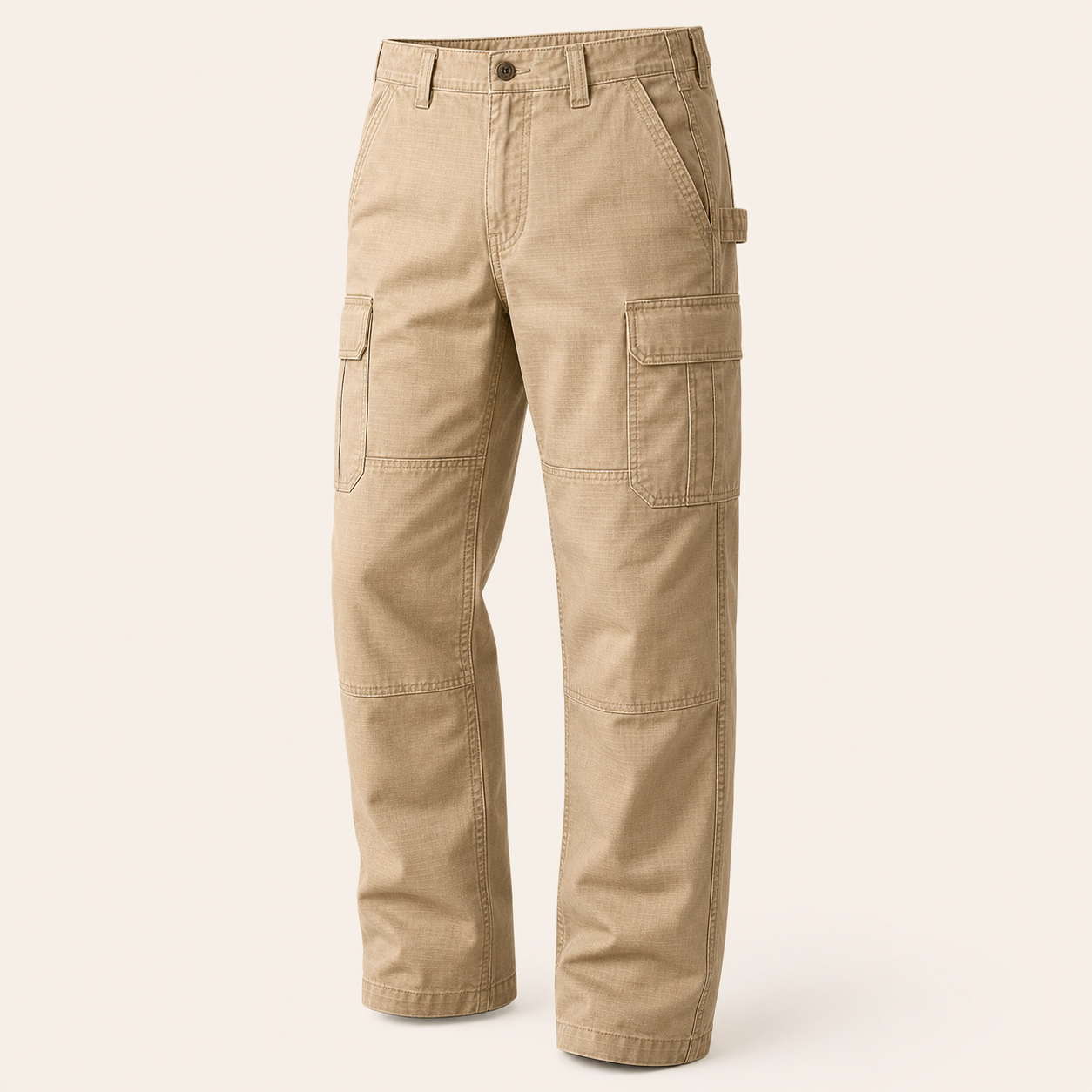 Men's Ripstop Double-Front Cargo Work Pants