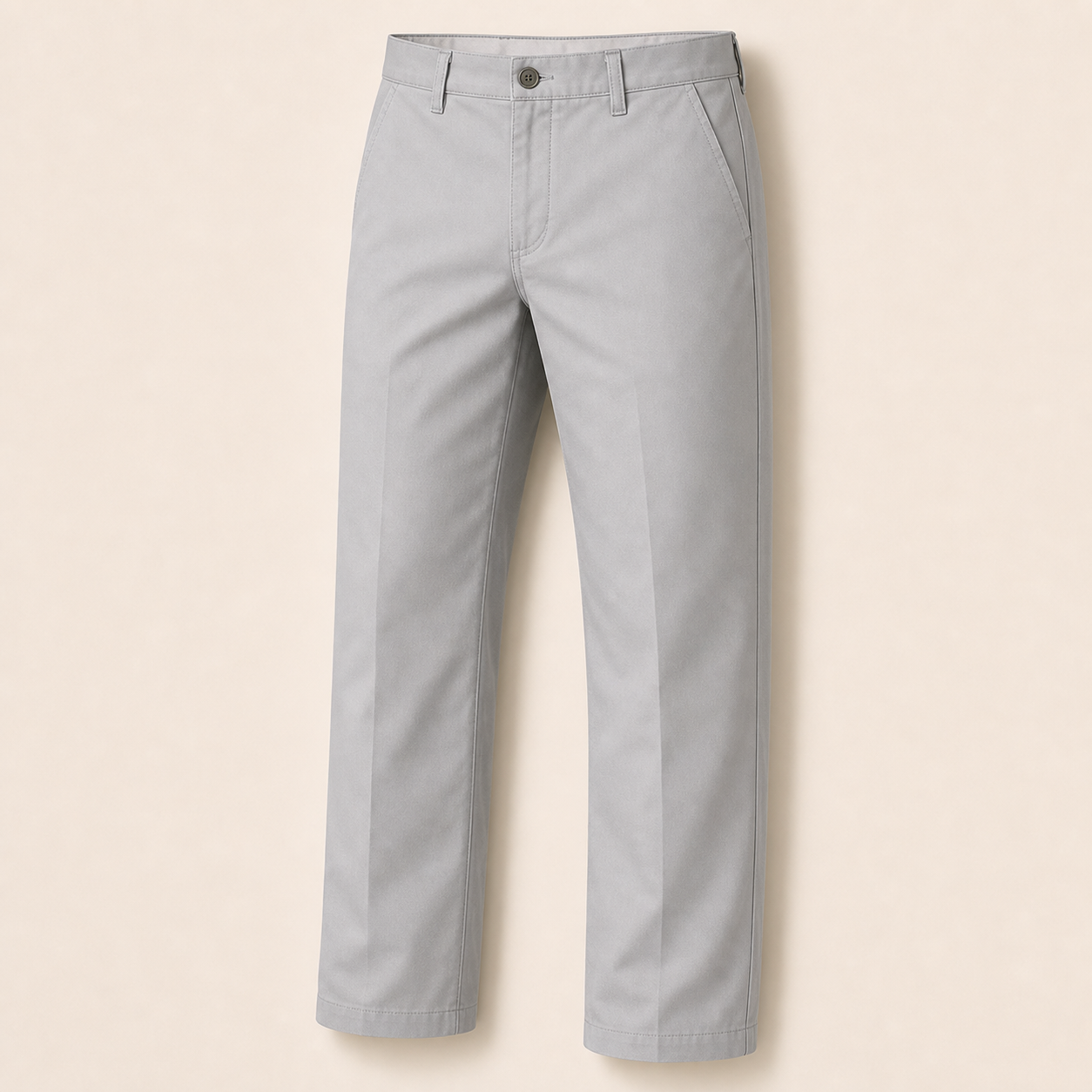 Men's Stretch Flat-Front Straight Casual Pants