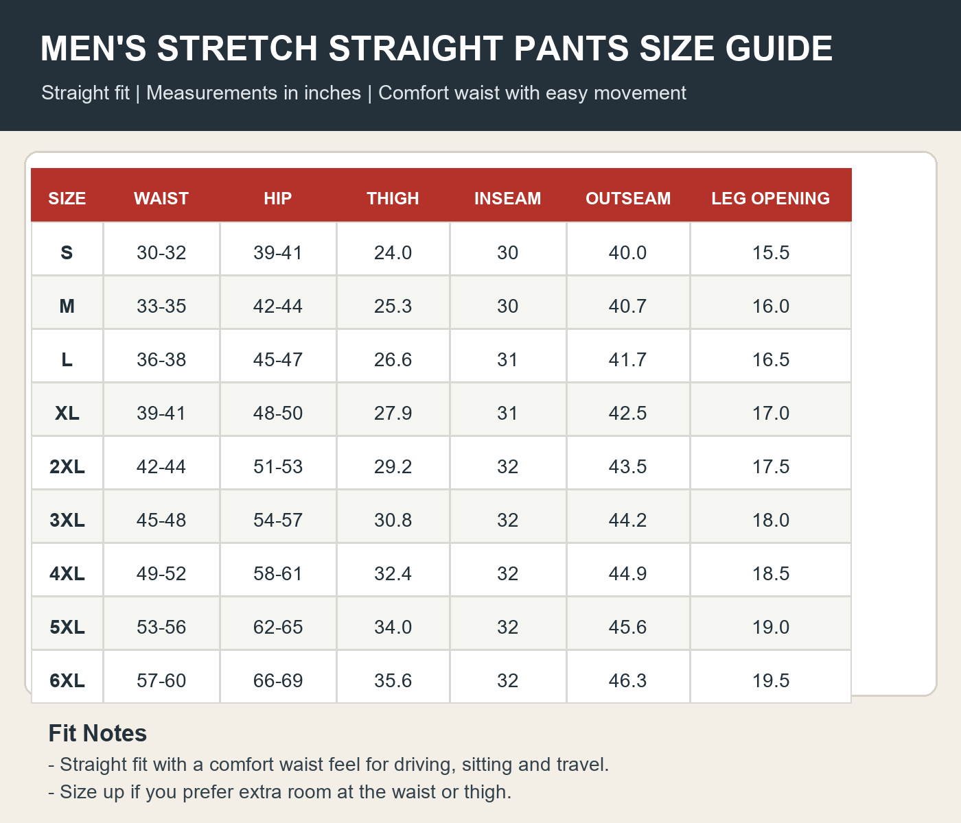 Men's Stretch Flat-Front Straight Casual Pants