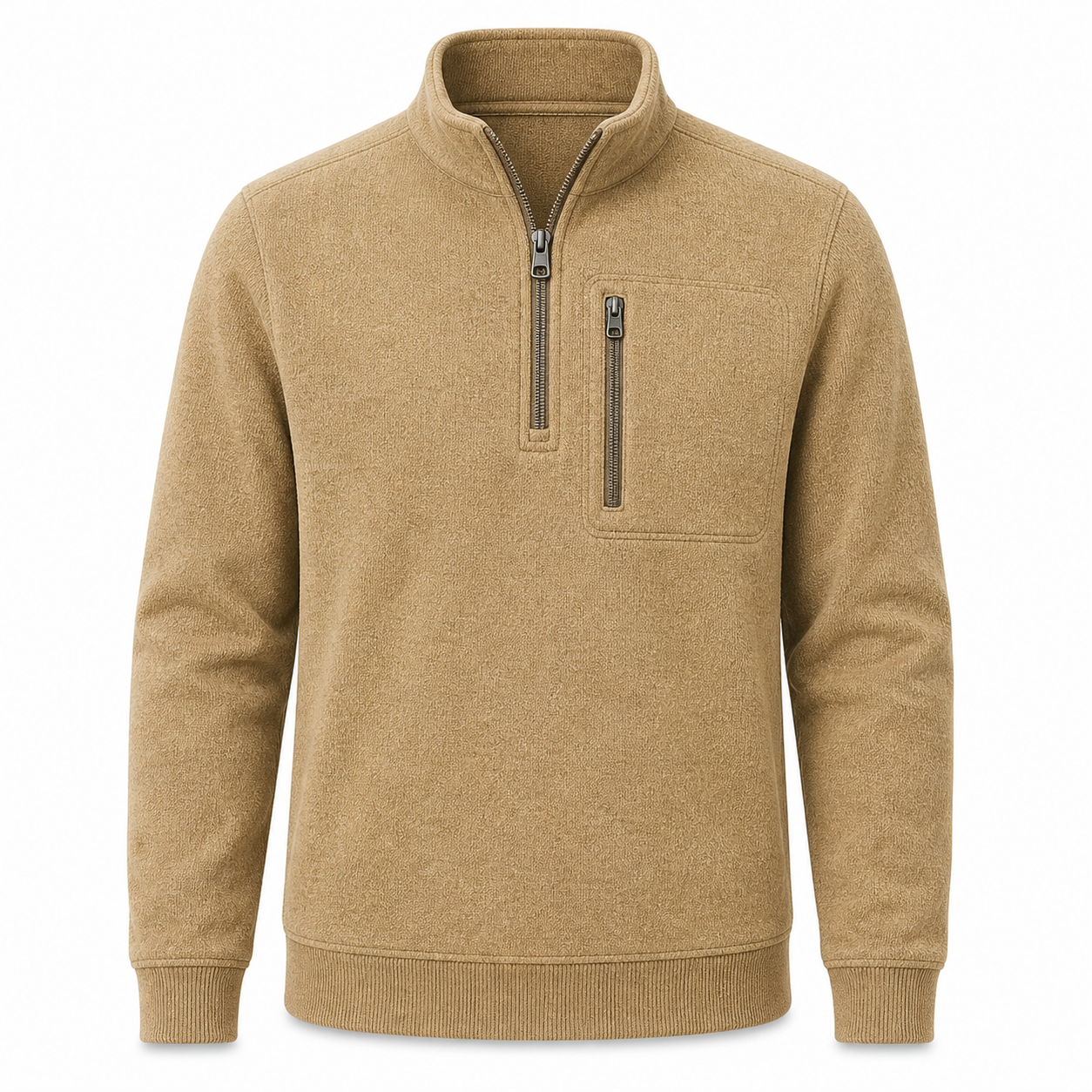 Men's Quarter-Zip Sweater Fleece Pullovers