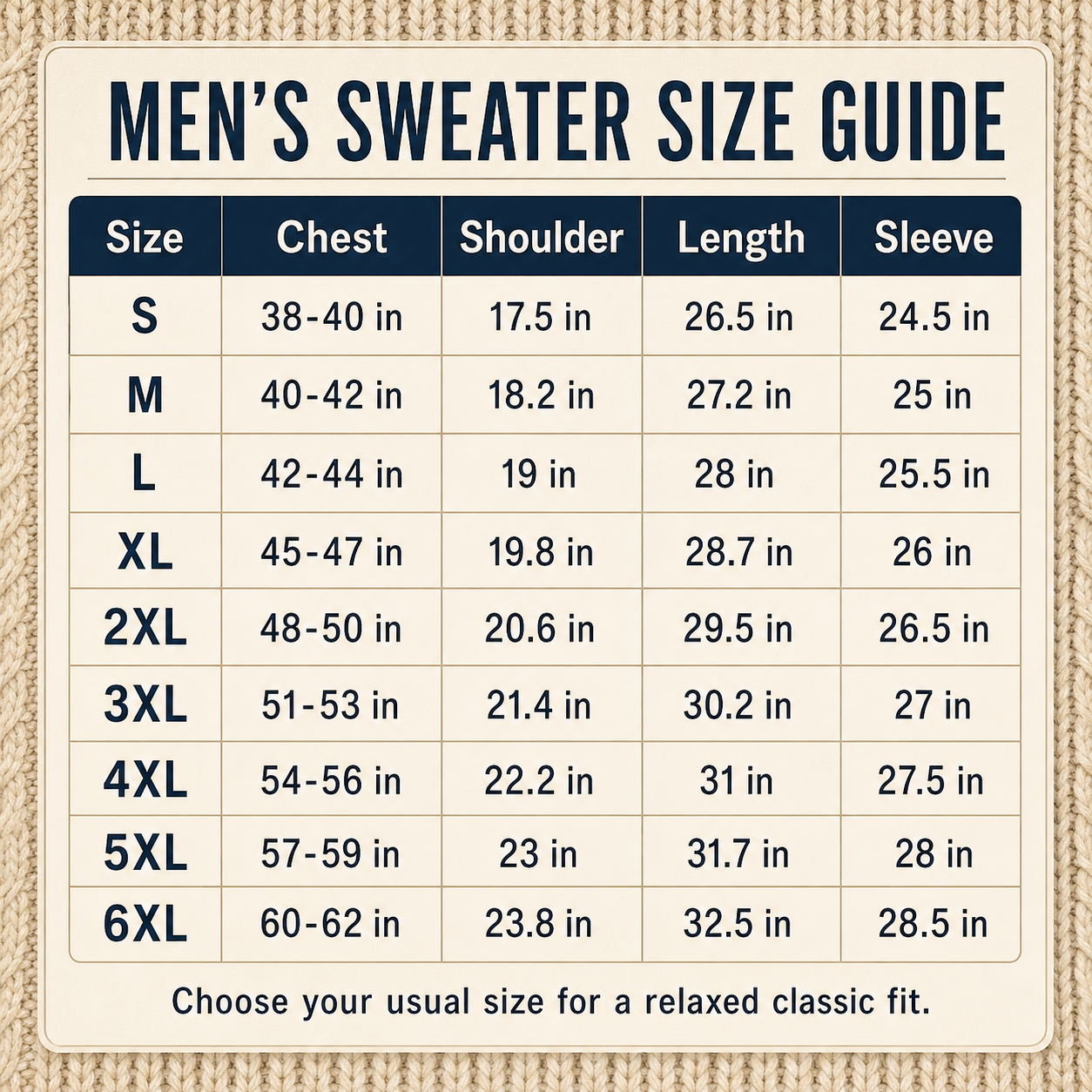 Men's Cotton Fisherman Textured Knit Sweaters