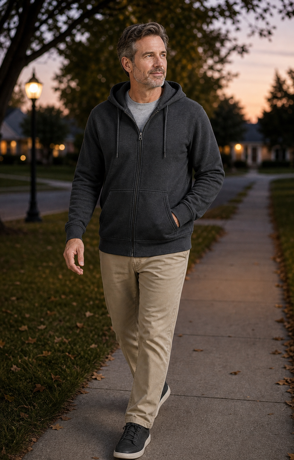 Men's Everyday Full-Zip Fleece Hoodies
