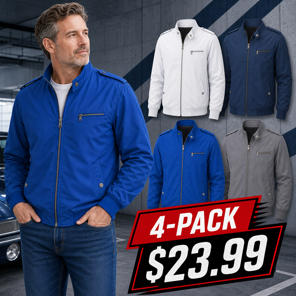 Men's Classic Lightweight Racer Jackets