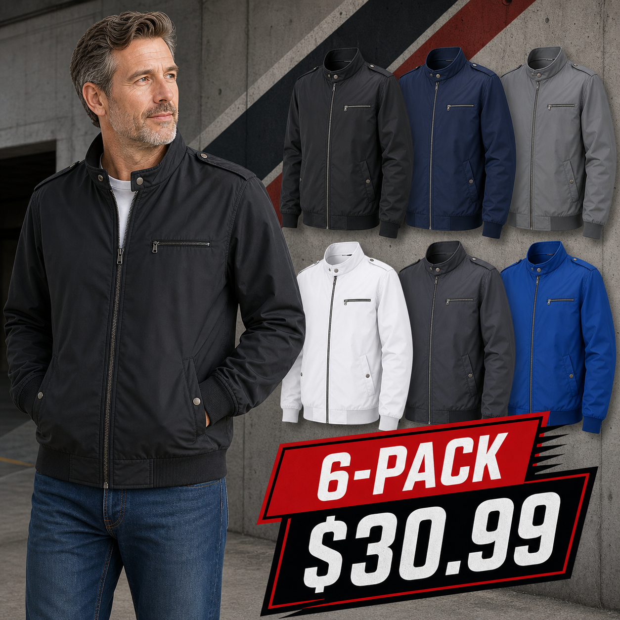 Men's Classic Lightweight Racer Jackets