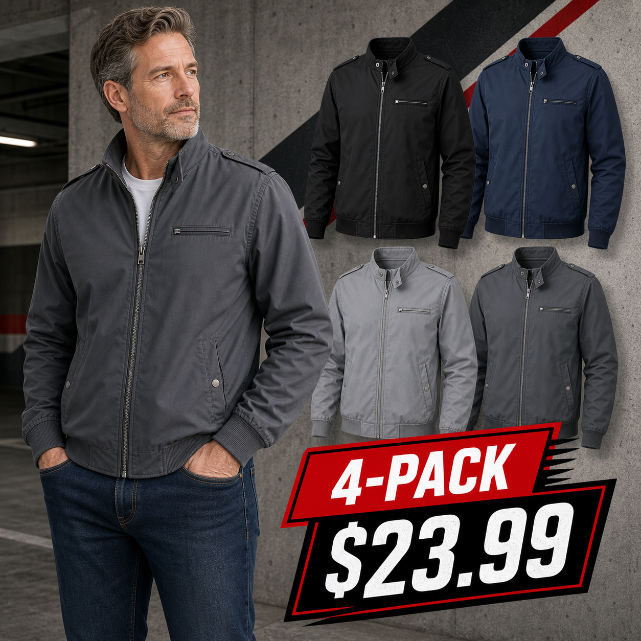 Men's Classic Lightweight Racer Jackets