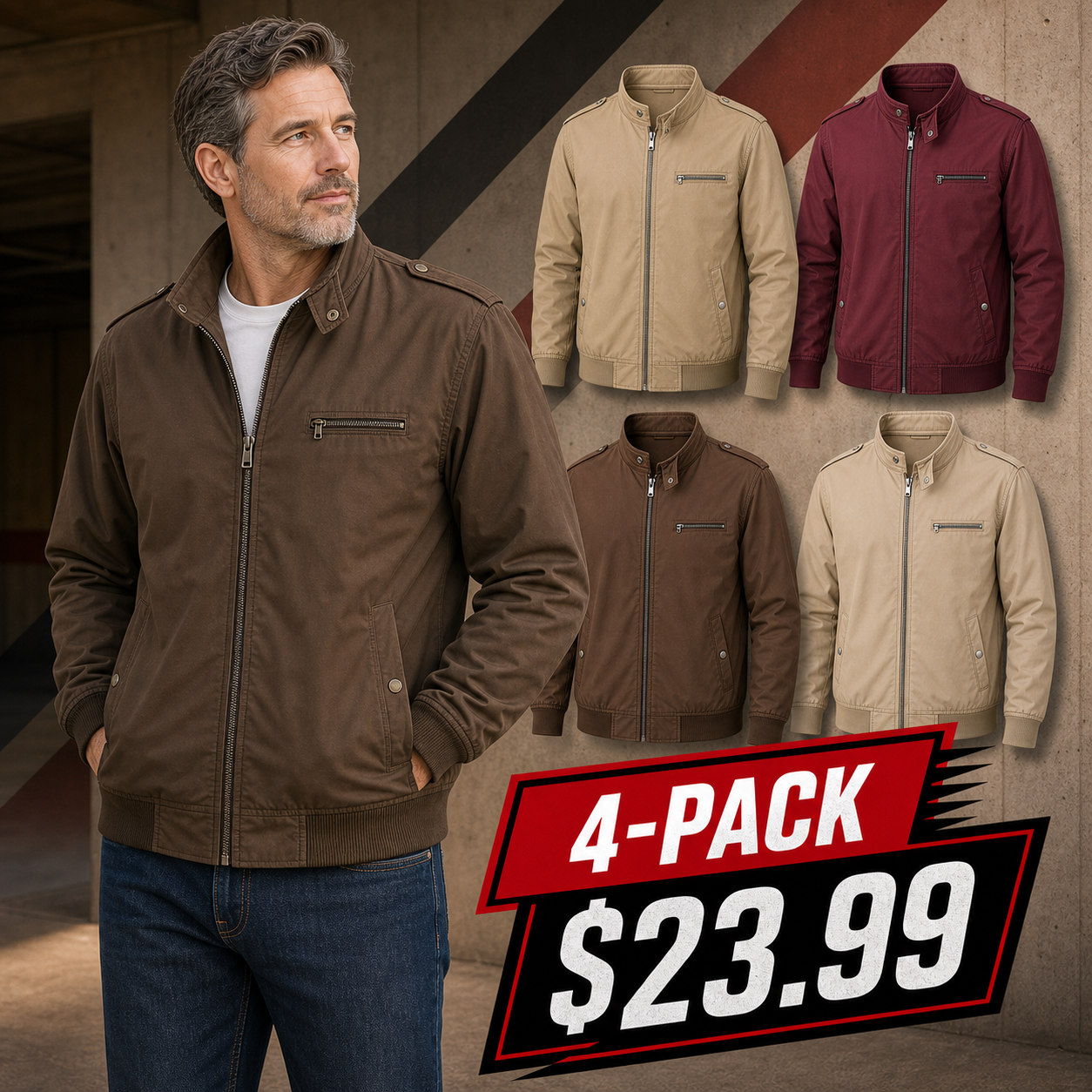 Men's Classic Lightweight Racer Jackets