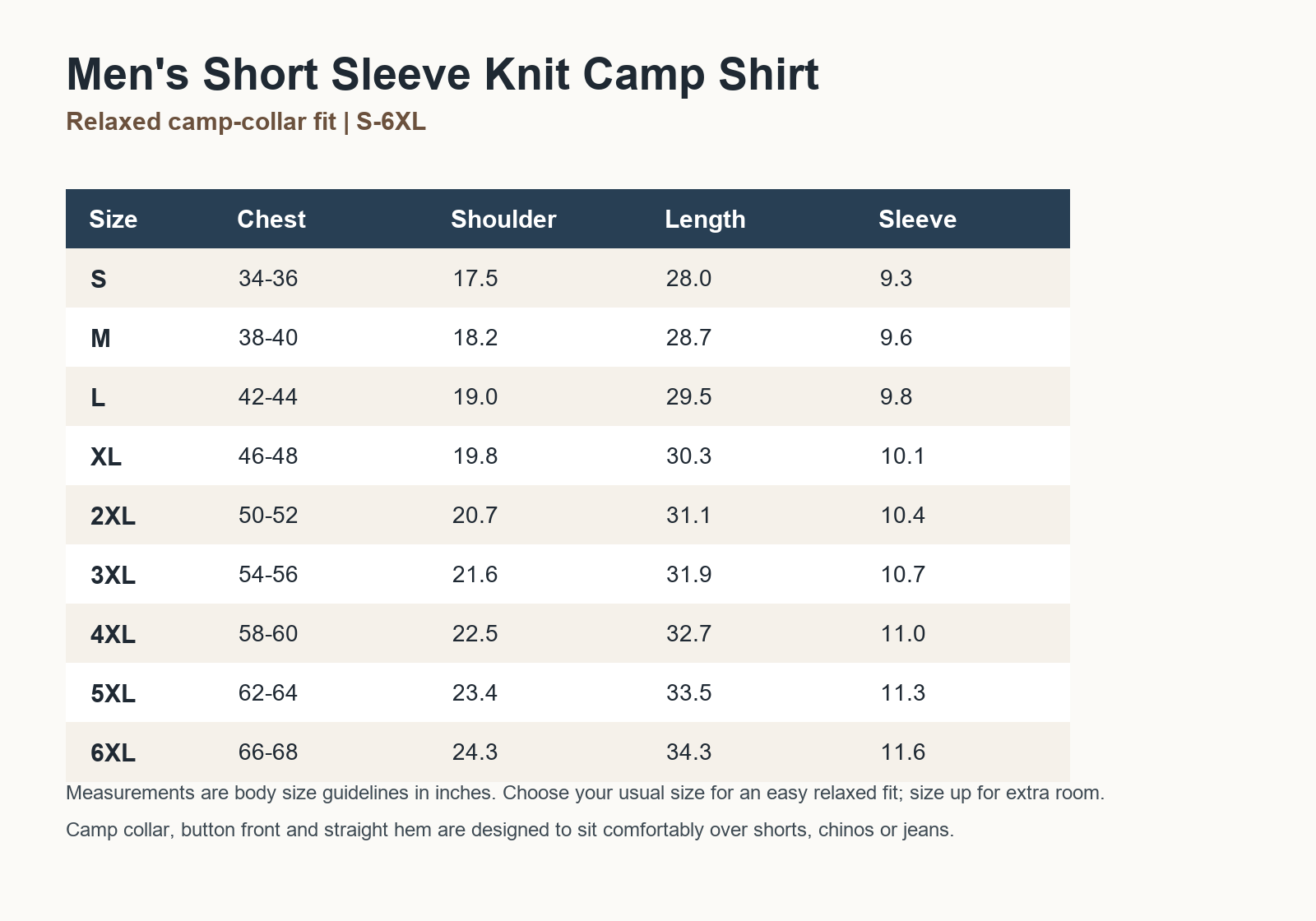 Men's Short Sleeve Knit Camp Shirts