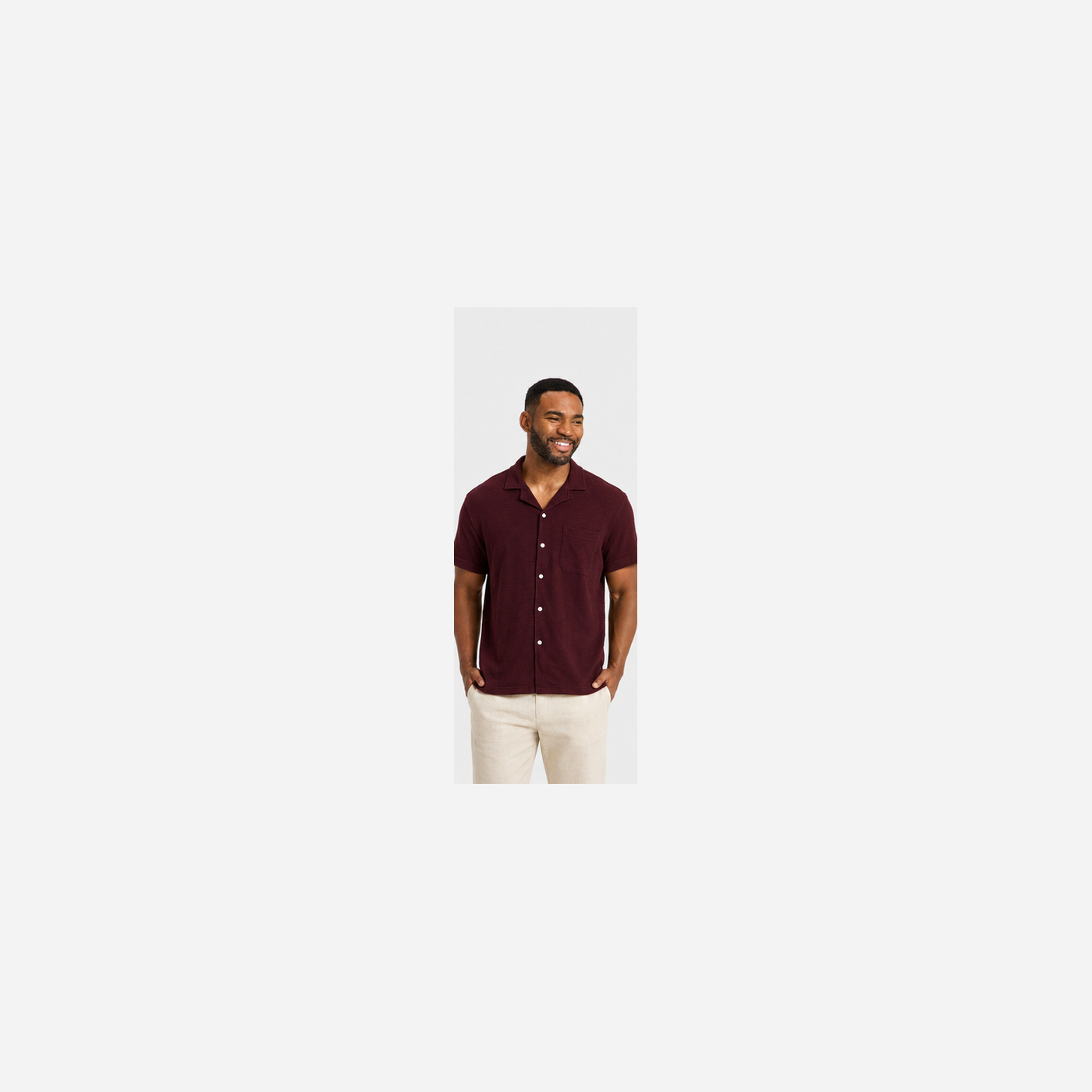 Men's Short Sleeve Knit Camp Shirts