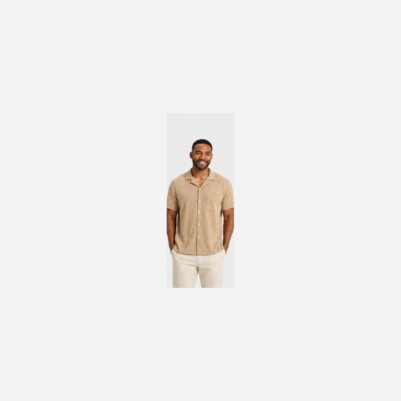 Men's Short Sleeve Knit Camp Shirts