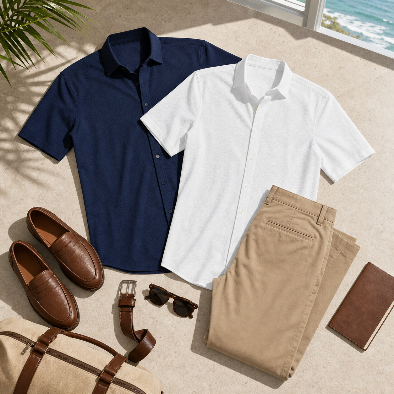 Men's Short-Sleeve Performance Travel Shirt