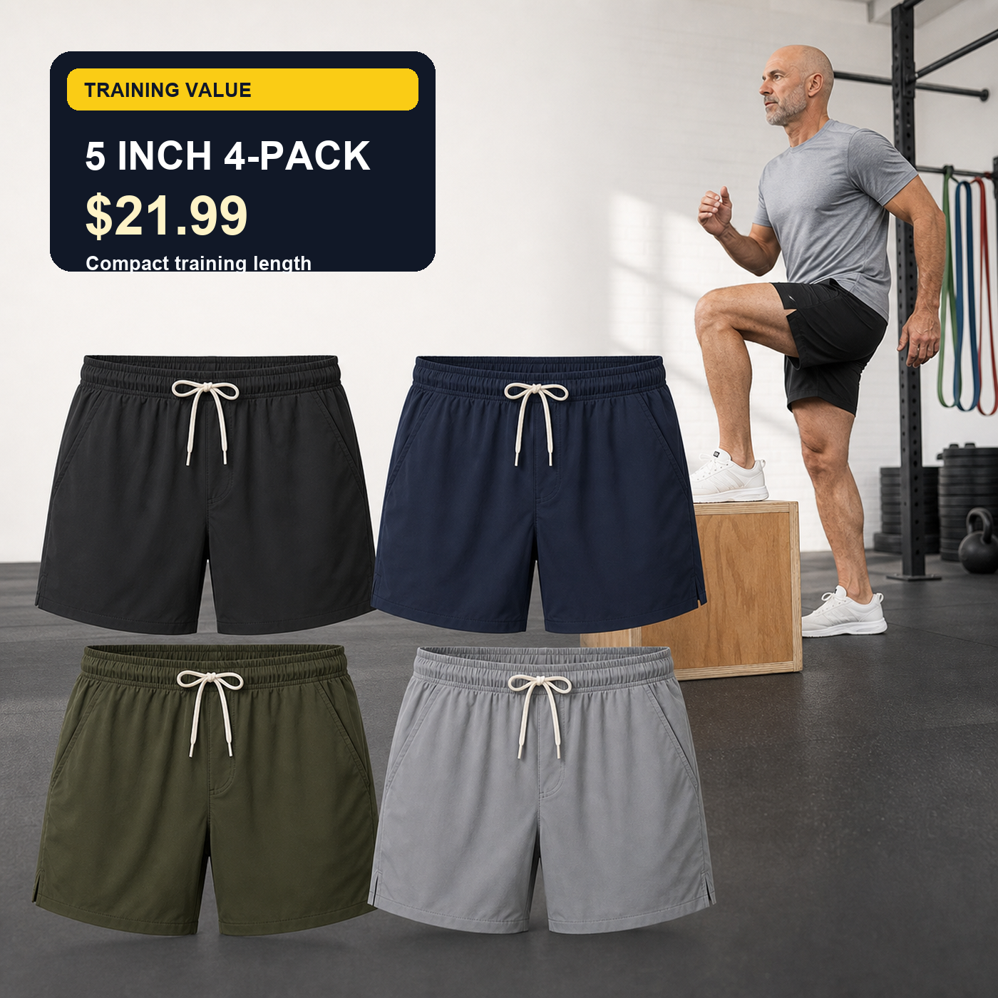 Men's Breathable Athletic Training Shorts
