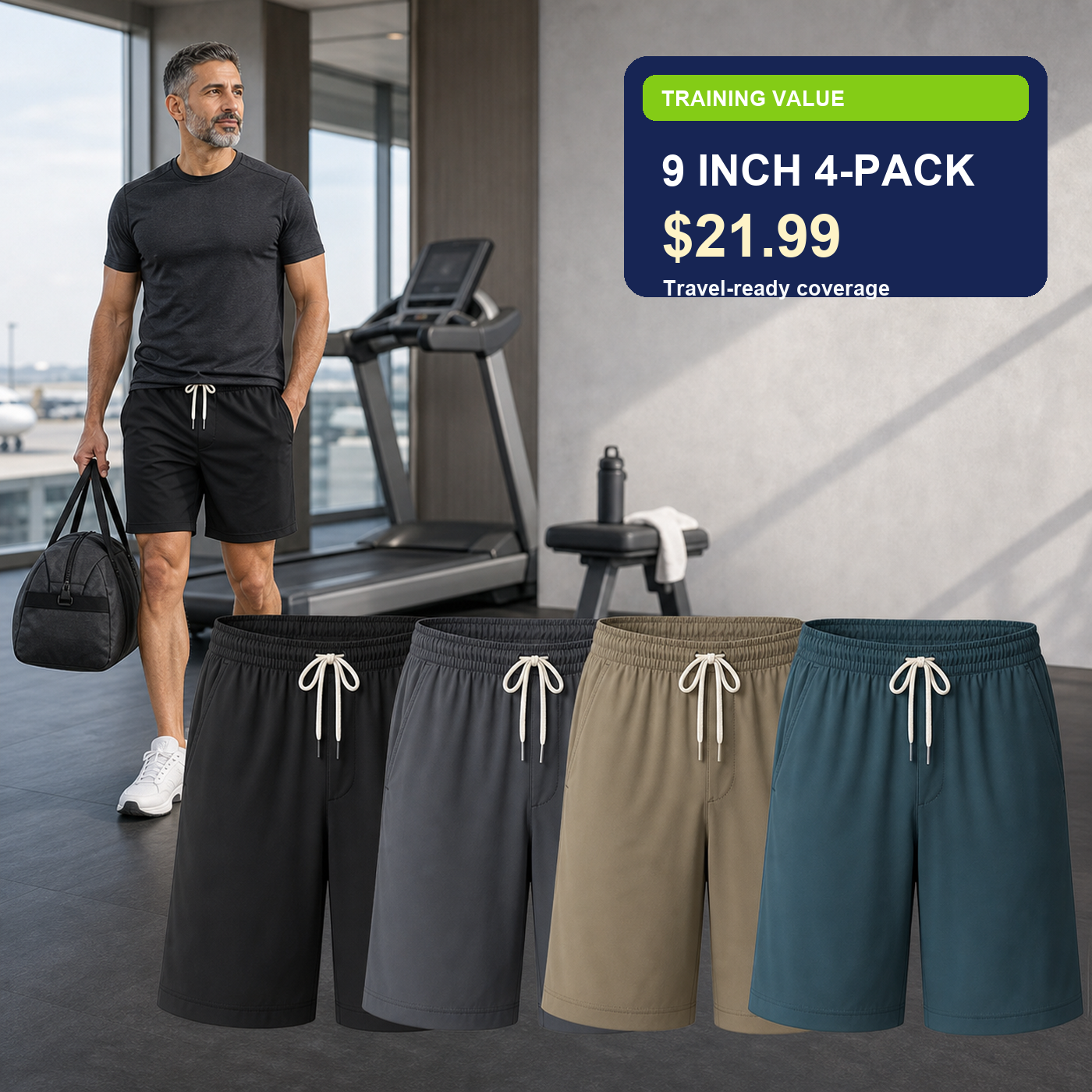Men's Breathable Athletic Training Shorts