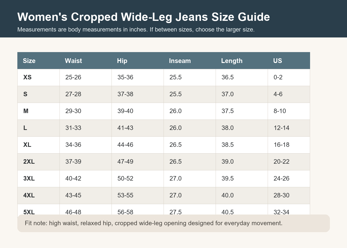 Women's High-Waisted Cropped Wide-Leg Stretch Jeans