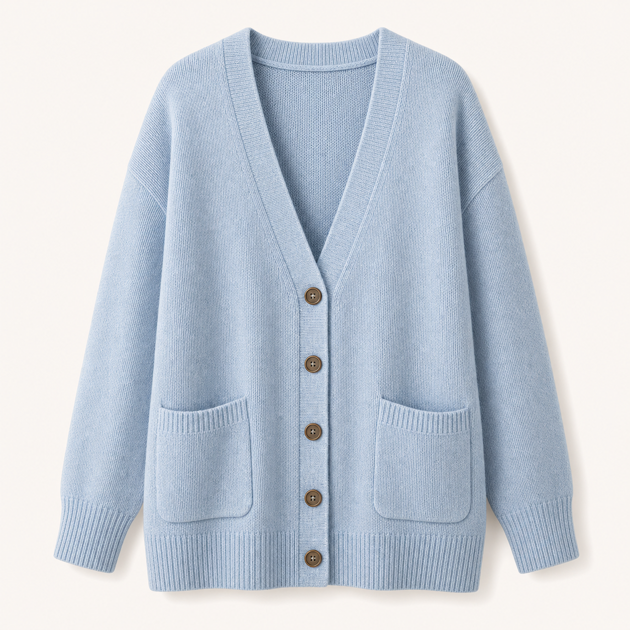 Women's Oversized Cotton Pocket Cardigans